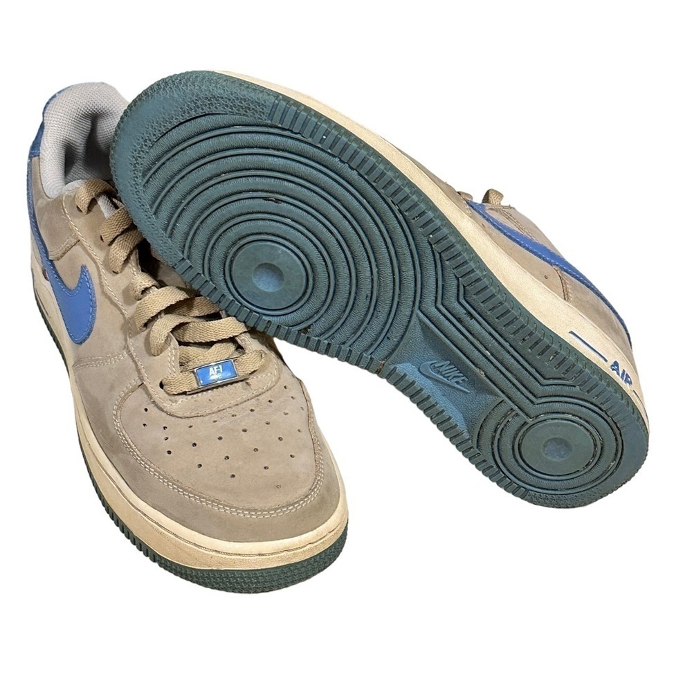 Vtg RARE Nike Air Force 1 Low AF1 Youth Linen University Blue 315122-241 Sz 7Y﻿ - Picture 9 of 10
